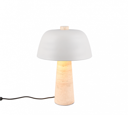 Trio Lighting Επιτραπέζιο Φωτιστικό 2xE27 TIMBA Μπεζ-Λευκό Ματ