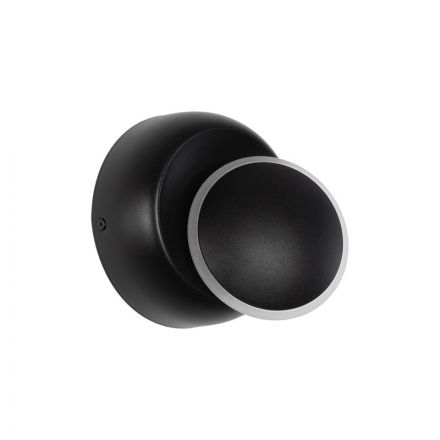 TSUKI 60675 Μοντέρνο Φωτιστικό Τοίχου Απλίκα LED 5W 625lm 180° 2700K Μαύρο Ματ