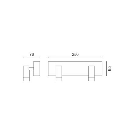 Απλίκα Τοίχου LED Spot 2X5W 3000K