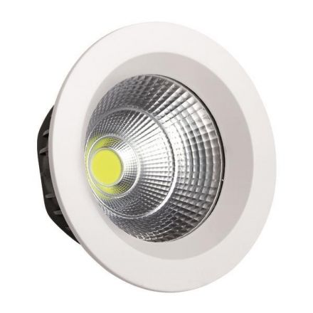 Φωτιστικό Χωνευτό LED Cob Φ230 55W 6500K Λευκο Plus