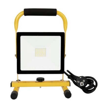 Προβολεας LED 30W Smd Φορητος 4000K IP65 Μαυρος Plus