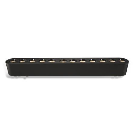 Φωτιστικό Μαύρο Μαγνητικής Ράγας Ultra Slim 12W 3CCT 36⁰