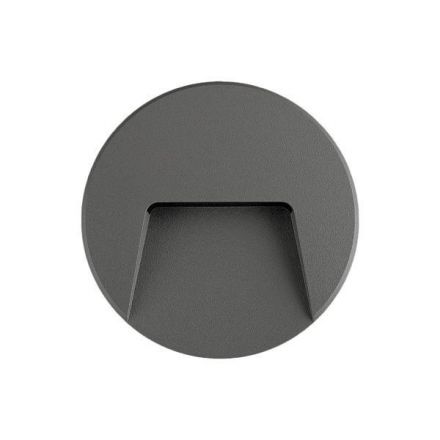 Φωτιστικό Τοίχου SLIM LED 3W IP65 230V 4000K Φ135mm Γραφίτης PRO Arte Illumina