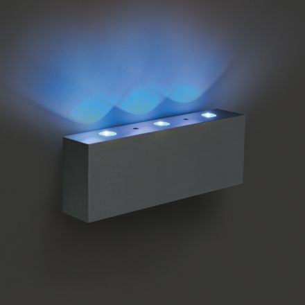 One Light Επίτοιχο Διακοσμητικό Φωτιστικό LED 6x0.2W Μπλε Αλουμίνιο 230V