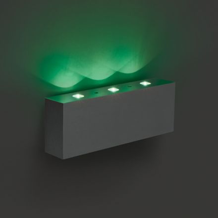 One Light Επίτοιχο Διακοσμητικό Φωτιστικό LED 6x0.2W Πράσινο Αλουμίνιο 230V
