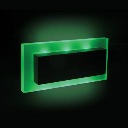One Light Επίτοιχο Διακοσμητικό Φωτιστικό LED 6x0.2W Πράσινο Αλουμίνιο 230V 60004