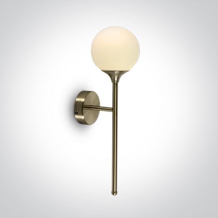 One Light Απλίκα Nordic LED G9 Ατσάλι 100-240V Brushed Brass