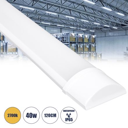 Γραμμικό Βιομηχανικό Φωτιστικό 40W 3648lm 120° - IP65 - Μ120 - 2700K