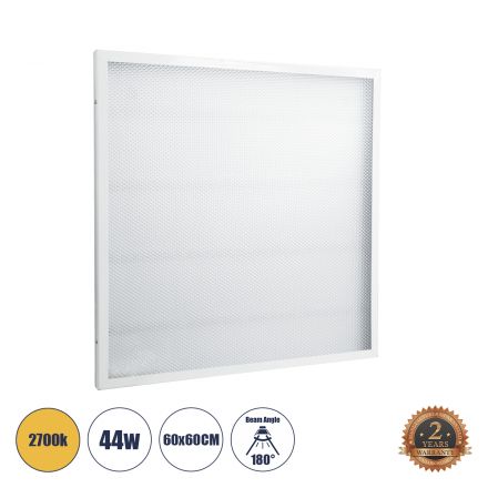 LED Panel Transparent 60x60cm 44W 3960lm 120° CRI≥80Ra - Μ60 x Π60 x Υ2.5cm - 2700K 