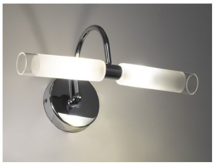 PAOLA Απλίκα Καθρέπτη - Πίνακα 2 x G9 270° - IP44 - Χρώμιο Νίκελ 