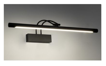 LAURA Απλίκα Καθρέπτη - Πίνακα LED 12W 1400lm 120° - IP44 - 4500K - Μαύρο 