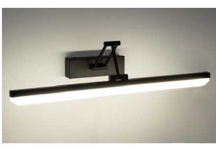 MARA Απλίκα Καθρέπτη - Πίνακα LED 12W 1400lm 120° - IP44 - 4500K - Μαύρο