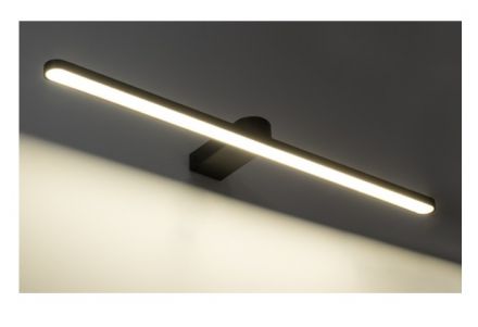 MEGAN Απλίκα Καθρέπτη - Πίνακα LED 12W 1400lm 120° - IP44 - 4500K - Μαύρο
