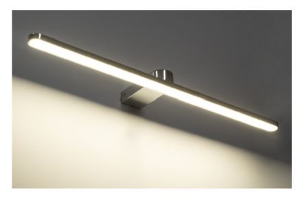 MEGAN Απλίκα Καθρέπτη - Πίνακα LED 12W 1400lm 120° - IP44 - 4500K - Χρώμιο Νίκελ