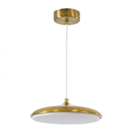 BARON Κρεμαστό Φωτιστικό LED 12W 1440lm 120° 3CCT μέσω Διακόπτη On/Off - Χρυσό Πλατίνα