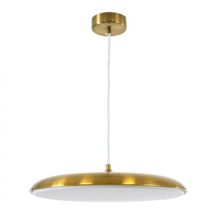 BARON Κρεμαστό Φωτιστικό LED 24W 2880lm 120° 3CCT μέσω Διακόπτη On/Off - Χρυσό Πλατίνα