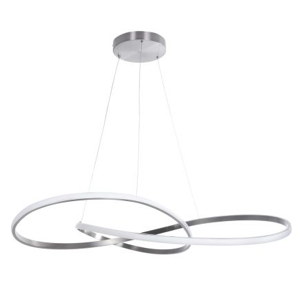 DEXTER Κρεμαστό Φωτιστικό LED 120W 13440lm 300° 3CCT - Dimmable Φ103cm - Νίκελ Βούρτσας
