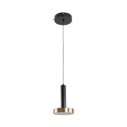 ZANE 60933 Κρεμαστό Φωτιστικό Design LED CCT 18W 2016lm 120° IP20 Dimmable Φ15 x Υ20cm Μαύρο & Χρυσό