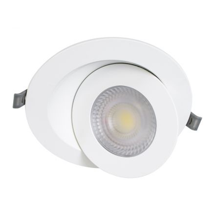 LEXIS JOINT Χωνευτό Κινούμενο Spot Downlight LED 12W 1200lm 45° - IP44 - Λευκό - 4500K