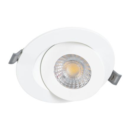 LEXIS JOINT Χωνευτό Κινούμενο Spot Downlight LED 7W 660lm 45° - IP44 - Λευκό - 2700K 