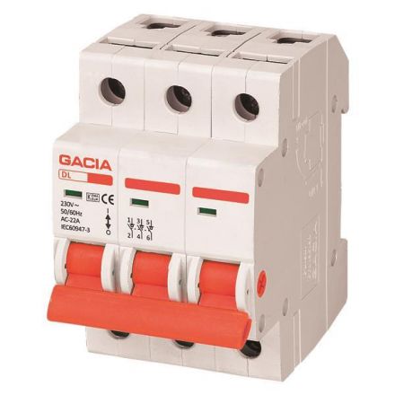 Ραγοδιακοπτης 3X100A Gacia