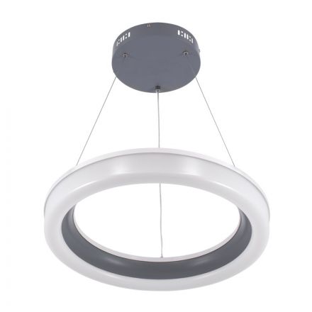 ARIANA Κρεμαστό Φωτιστικό Κύκλος LED 55W 6376lm 120° 3CCT Dimmable Φ48cm Ανθρακί 