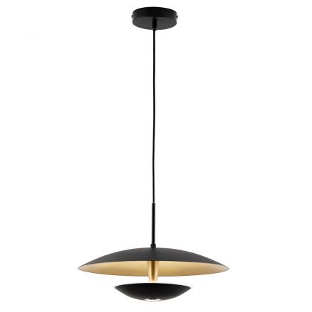 Κρεμαστό Φωτιστικό LED 16W 300K Μεταλλικό Μαύρο Monica