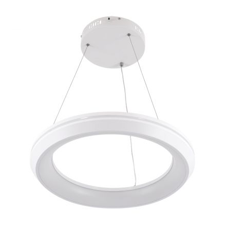 MELINA Κρεμαστό Φωτιστικό Κύκλος LED 55W 6376lm 120° 3CCT Dimmable Φ48cm Λευκό