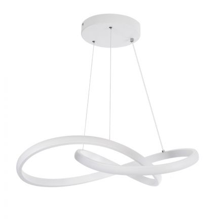 DEXTER Κρεμαστό Φωτιστικό Design LED 72W 8064lm 300° 3CCT - Dimmable Φ56cm Λευκό