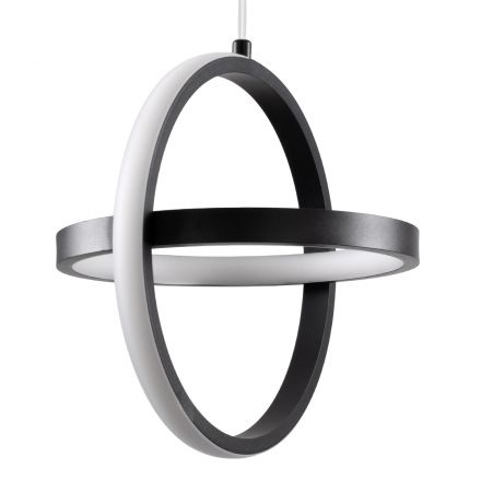 ALICE 61055 Κρεμαστό Φωτιστικό LED Οροφής CCT 20W Μαύρο 25x22cm