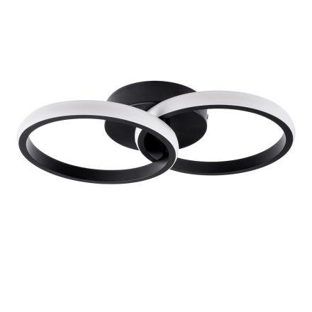 CORA 61058 Φωτιστικό Οροφής Design LED CCT 18W 2160lm 300° On/Off Μ36 x Π20.5 x Υ7cm Μαύρο