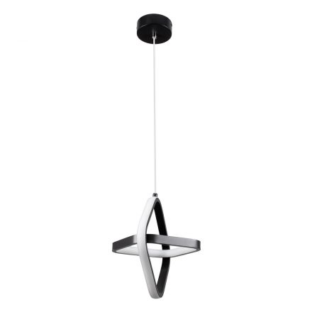 ROSE 61064 Κρεμαστό Φωτιστικό LED Οροφής 22W CCT Μαύρο 24cm