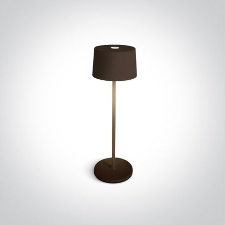 Πορτατίφ LED 3.3W Touch Διακόπτης Dimmable Die Cast Καφέ IP65