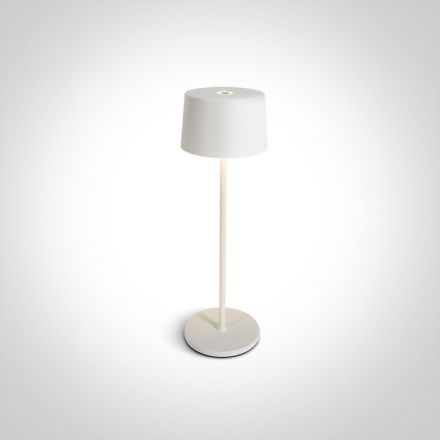 Πορτατίφ LED 3.3W Touch Διακόπτης Dimmable Die Cast Λευκό IP65
