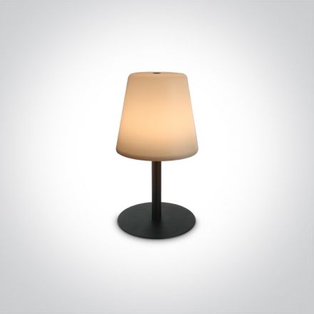 Φορητό Πορτατίφ LED 2W 3000K 3-Step Dim Μεταλλικό Μαύρο IP44