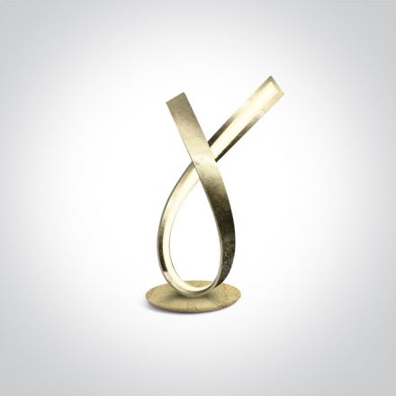 Φωτιστικό Επιτραπέζιο Ribbon LED 10W 3000K Αλουμίνιο ON/OFF Brass