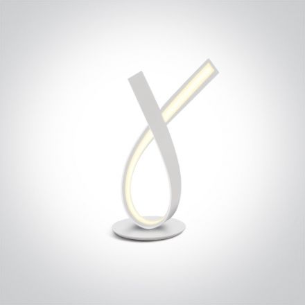 One Light Φωτιστικό Επιτραπέζιο Ribbon LED 10W 3000K Αλουμίνιο ON/OFF Λευκό