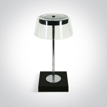 Πορτατίφ LED 2.5W CCT Touch Διακόπτης Dimmable Die Cast Μαύρο IP65