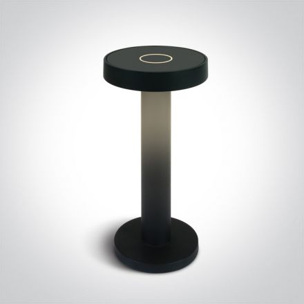Φορητό Πορτατίφ LED 2.5W CCT Dimmable Die Cast Μαύρο IP65