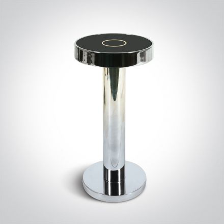 Φορητό Πορτατίφ LED 2.5W CCT Dimmable Die Cast Chrome IP65