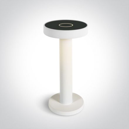 Φορητό Πορτατίφ LED 2.5W CCT Dimmable Die Cast Λευκό IP65