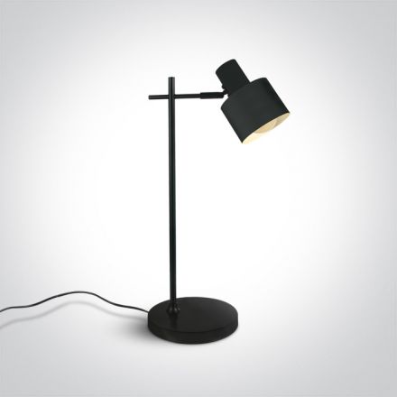 Πορτατίφ Retro LED 1xE27 Steel Μαύρο IP20