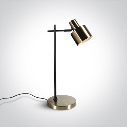 Πορτατίφ Retro LED 1xE27 Steel Brushed Brass IP20