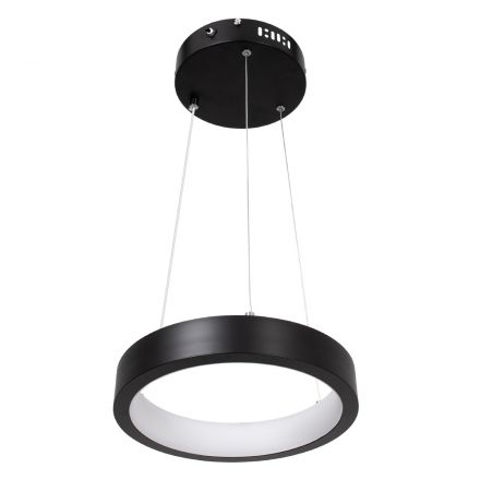 NEMESIS Κρεμαστό Φωτιστικό Δαχτυλίδι-Κύκλος LED 20W 2356lm 360° 3CCT - Dimmable Φ25cm Μαύρο