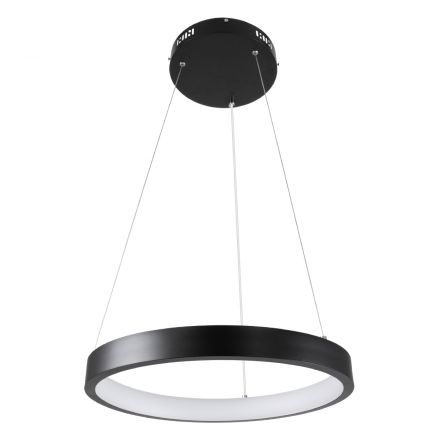 NEMESIS Κρεμαστό Φωτιστικό Δαχτυλίδι-Κύκλος LED 30W 3513lm 360° 3CCT - Dimmable Φ40cm Μαύρο
