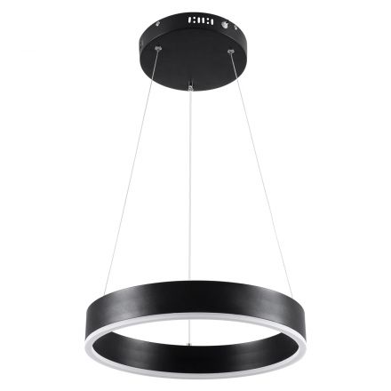 VENOM Κρεμαστό Φωτιστικό Δαχτυλίδι-Κύκλος LED 30W 3513lm 120° 3CCΤ - Dimmable Φ40cm Μαύρο