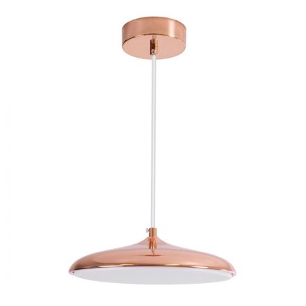 BARON Κρεμαστό Φωτιστικό LED 12W 1440lm 120° 3CCT μέσω Διακόπτη On/Off - Χάλκινο Πλατίνα