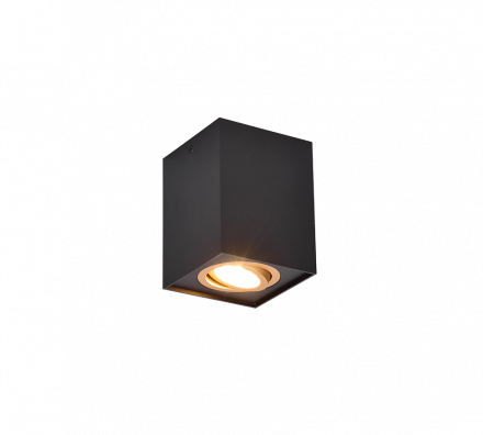 Trio Lighting Spot BISCUIT LED 1xGU10 Μέταλλο Μαύρο