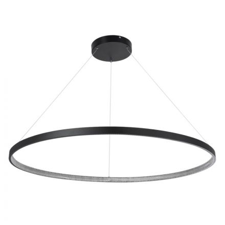 DIAMOND Κρεμαστό Φωτιστικό LED Δαχτυλίδι 75W 3CCT Dimmable Μαύρο Φ100cm