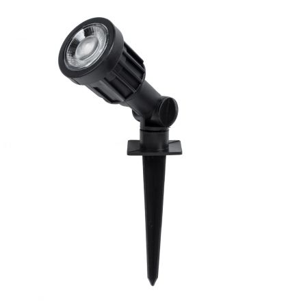 GARDENINI Καρφωτό Φωτιστικό Σποτ Κήπου LED 5W 550lm 38° 24V IP68 Υψηλής Αντοχής ABS IK06 Φ5.5 x Υ13.5cm - Μπλε - Dimmable - Μαύρο 